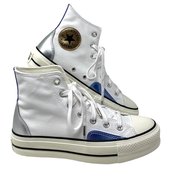 Converse Chuck Taylor Lift Platform High Canvas White Women's Size Shoes A09797C - Picture 1 of 8